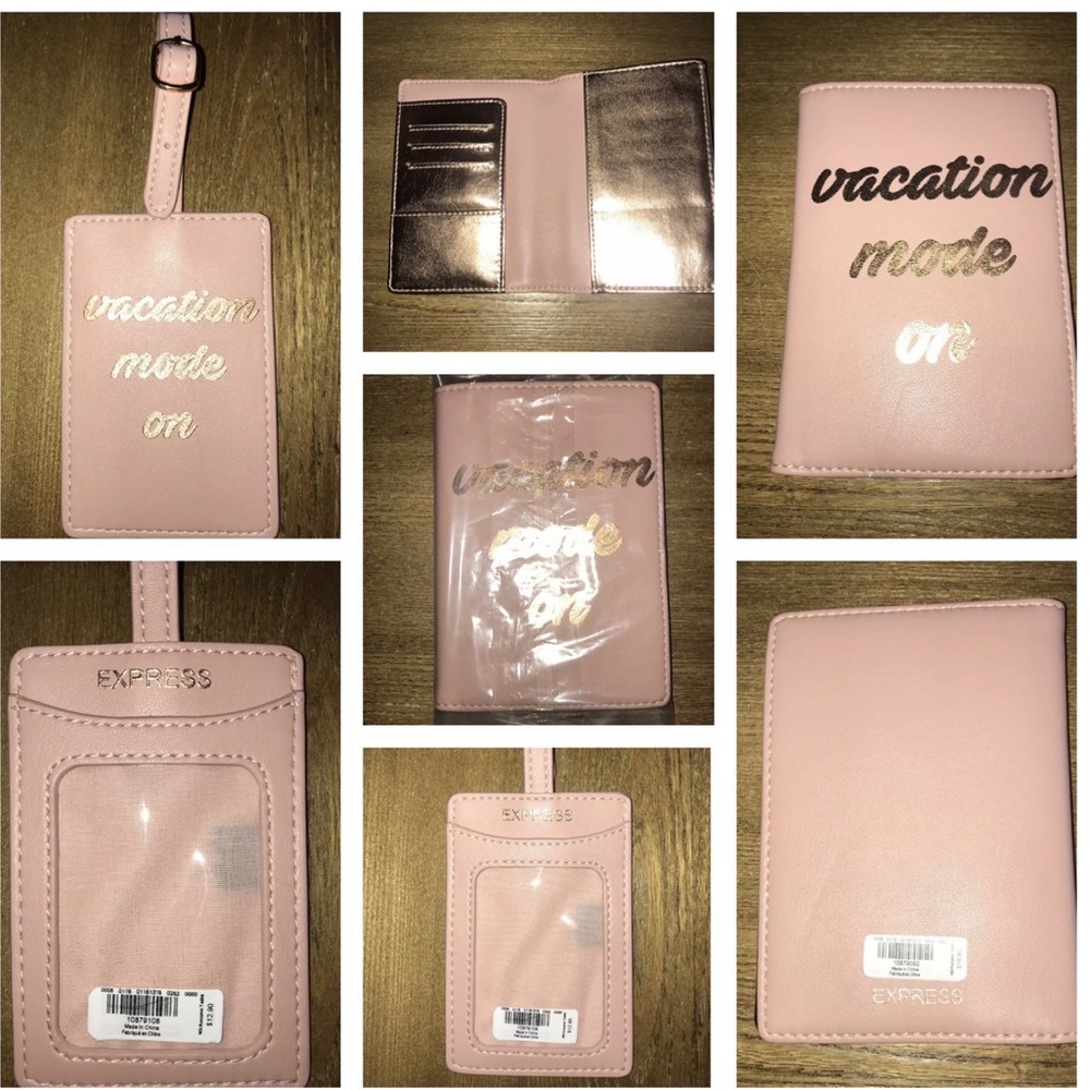Express Vacation Mode on Passport Holder & Luggage Tag $20